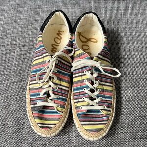 Sam Edelman Multicolor Striped Sneakers